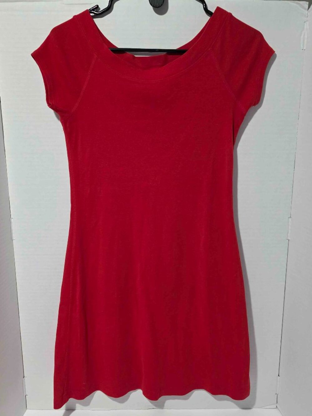 Andrea Jovine Red Cap Sleeve Fit and Flare Dress Women's Size S